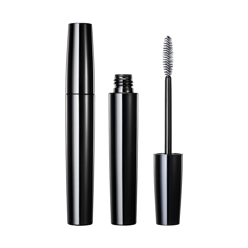 電気メッキ明るいシルバー 4 ミリリットル小容量ストレートラウンドプラスチックボトルマスカラチューブ HM1176